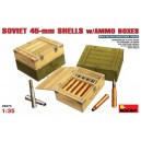Soviet 45-mm.Shells w/ammo boxes